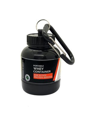 COOL INDIANS Whey Loader Protein Carry Bottle |Portable Protein Bottle | Whey or Supplement Powder Carrying Funnel and Container with Key-Chain-Funnel - 30 ml (Red)