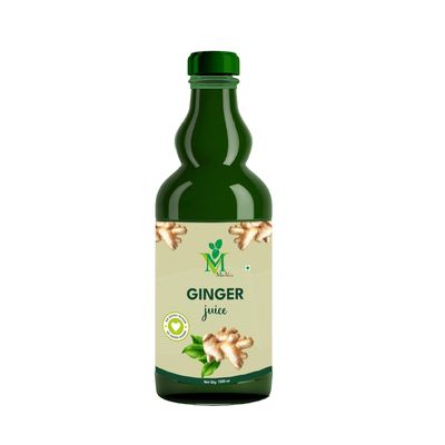 Mint Veda Natural Raw Ginger Juice | Concentrated Ginger Ale Health Drink | Sugar Free With No Added Preservatives Healthy Vegetable Juice Which Boosts Immunity and digestion, 1 Liter