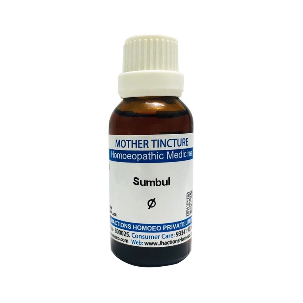 Jhactions Sumbul Q - 30mL || Homeopathic Mother Tincture Drops