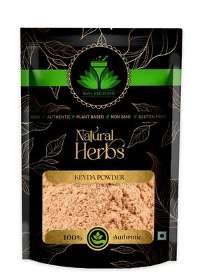 SAI HERBS Kevda Raw Powder - Kewda Raw Powder - Pandanus Pygmaeus Raw Powder - Pure & Natural (100 Grams)