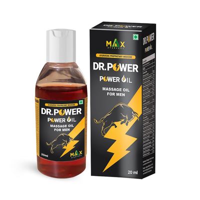 Max Ayurveda Dr Power Natural Herbal Massage Oil For Men - (20ml) (Pack of -1)