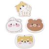 HENIJ Kitchen Cleaning Sponge, Cartoon Scrub Sponge Cute Brush Dish Cloth Scouring Pad for Kitchen Bathroom, Random Pattern (Pack of 4) view 1