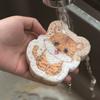HENIJ Kitchen Cleaning Sponge, Cartoon Scrub Sponge Cute Brush Dish Cloth Scouring Pad for Kitchen Bathroom, Random Pattern (Pack of 6) view 4