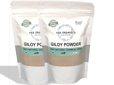 NKB Natural Giloy/Guduchi/Gulvel Stem Powder | Pure and Organic (250 gm*2)