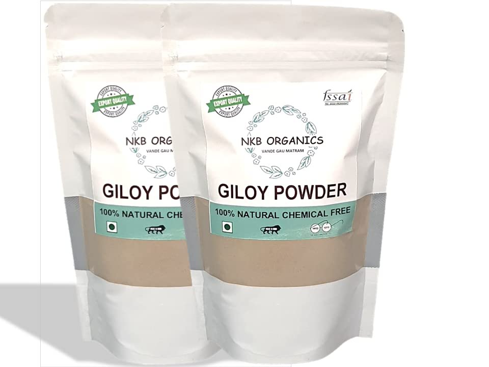 NKB Natural Giloy/Guduchi/Gulvel Stem Powder | Pure and Organic (250 gm*2)