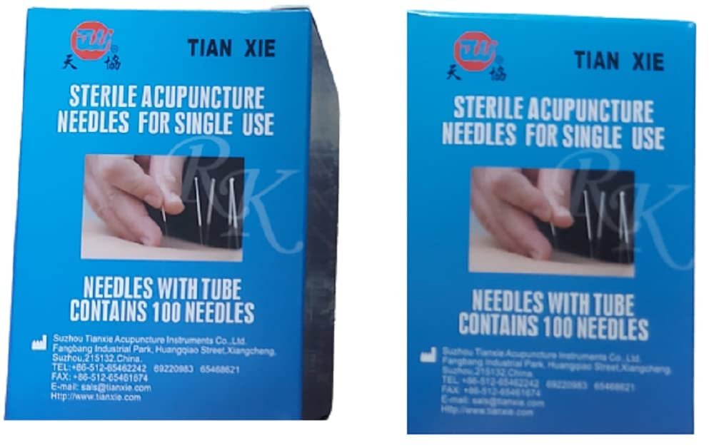 Ella Health & Beauty Dry Needles Physiotherapy Acupuncture Combo Pack Of 2 (Size 0.25X13, 0.25X25) Each Box 100 Needles
