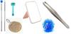 Mattina Combo Blackhead Remover|Surgical Grade Stainless Steel Tools- Round|Tweezer, Square Tip - 1 Pc |Soft Care Disposable Shaving Razor For Men And |Old Tree Loofah |Makeup Mirror,Foldable Square view 1