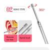 Digital Shoppy 6 Pcs Ear Wax Removal Ear Picking Spoon Set Ear Care Cleaning Earpicks With Storage Case Stainless Steel Tools Kit (Dark Blue) view 2