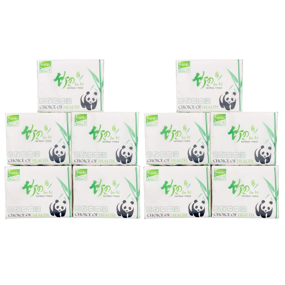 Orange Paper 3 Ply bamboo pulp Facial Tissue Soft Pack, Car Tissue Refill, Disposable Facial Tissues, Face Towel, Tissues Travel Size Pack for Car, 70 pulls per pack (Pack of 10)