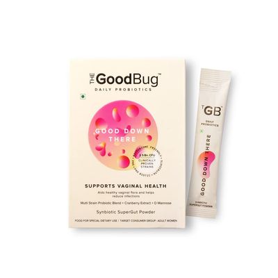 The Good Bug Good Down There SuperGut Powder for Women|Pre & Probiotic Supplement that Helps Reduce UTIs & Other Vaginal Infections|2.5 Billion CFU of Clinically Proven Strains|1 count,15 servings
