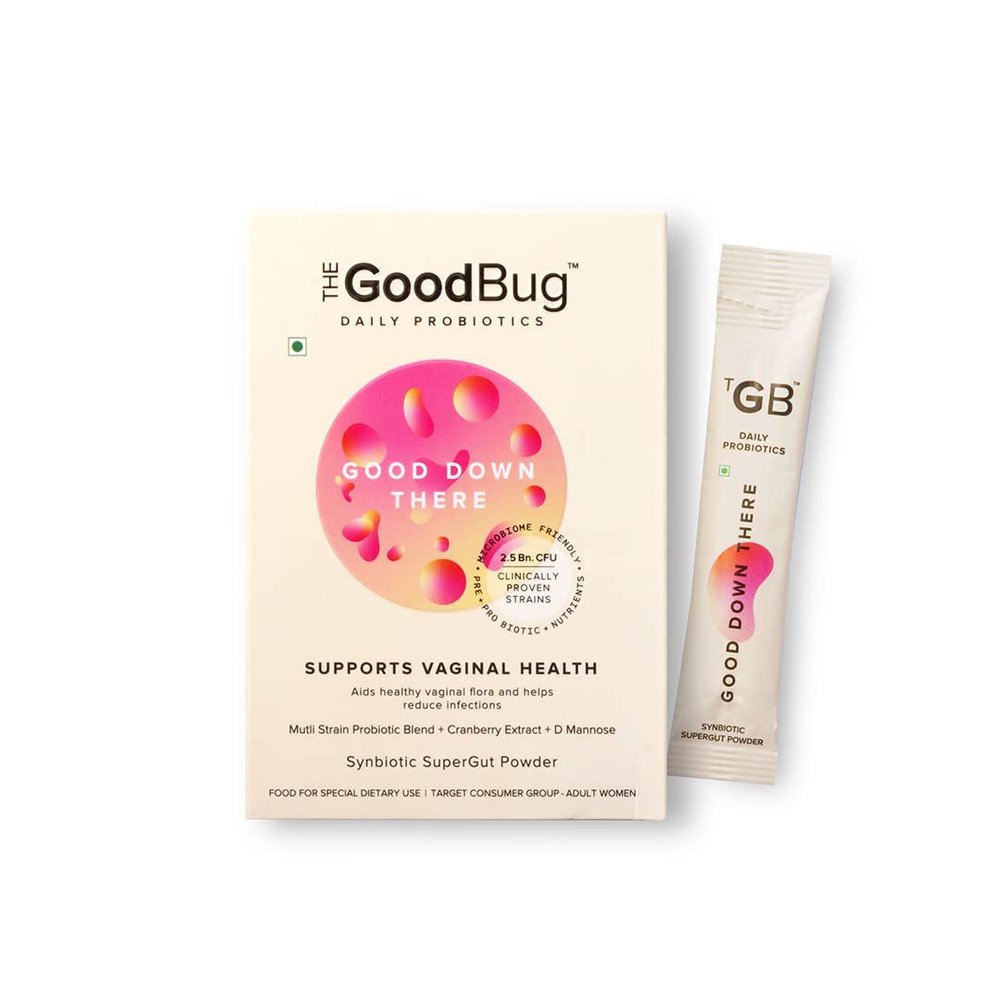 The Good Bug Good Down There SuperGut Powder for Women|Pre & Probiotic Supplement that Helps Reduce UTIs & Other Vaginal Infections|2.5 Billion CFU of Clinically Proven Strains|1 count,15 servings