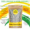 Kartik Export White Kaunch beej - Safed Koch ke beej - Mucuna Pruriens - Velvet Beans - Kapikachhu - Cowitch - Cowhage - Poonaikali Vidhai - 250 Gm view 3