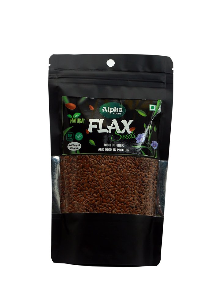 Alpha Food Natural Premium Flaxseed - 200 GMS.