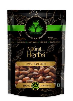 SAI HERBS Jamalghota Beej Ayurvedic Raw Herb - Jamalghota Seeds Ayurvedic Raw Herb - Jamal Gota Unani Raw Herb - Croton Seeds Ayurvedic Raw Herb - Croton Tiglium - Pure & Natural (1 KG)