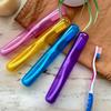 TECHNOVIBES 8-Piece Travel Toothbrush Case Set, Multi-Color, 25cm x 16cm x 2.5cm, Plastic, Zipper Closure, Portable, Breathable, Toothbrush Holder view 1