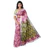 Silk Zone Women's Bhagalpuri Pure Cotton Ikkat Handmade Design Saree With Blouse Color (Jamuni) view 1