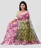 Silk Zone Women's Bhagalpuri Pure Cotton Ikkat Handmade Design Saree With Blouse Color (Jamuni) view 3