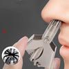 Manual Nose Hair Manual Nose Hair Trimmer, Trimmer Men Makeup Sets Nose Hair Trimmer 360 Rotating R Shaped Round Head Detachable Design for Men view 3