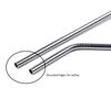 SAVE Stainless Steel Metal Straws | Reusable Drinking Straws - Set of 8 (3 Straight + 3 Bent + 2 Cleaning Brush) (20) view 2