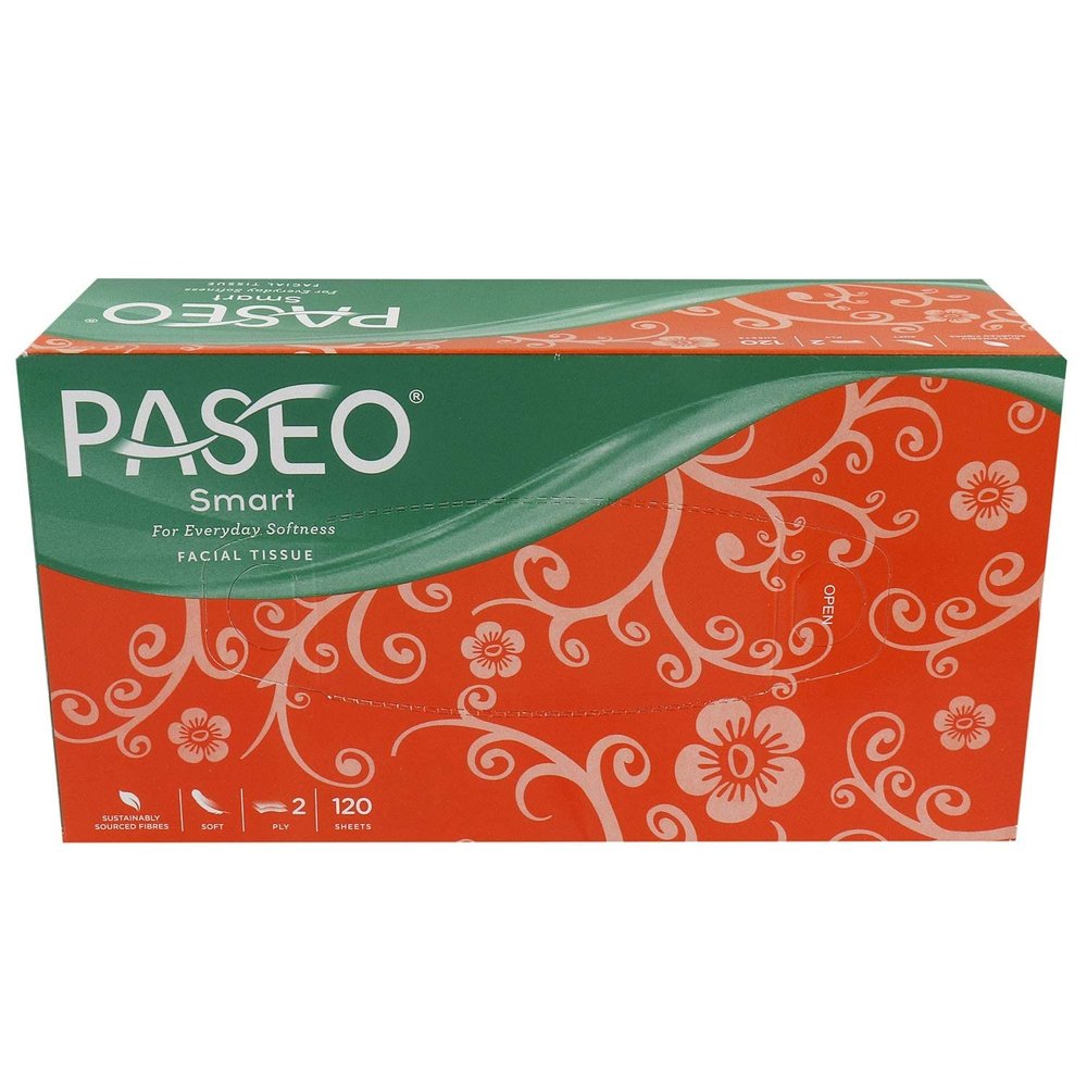 Paseo Smart for Everyday Softness Travel Pack Facial Tissues 100 Pulls 2 ply 200 Sheets Pack Of 2 Box