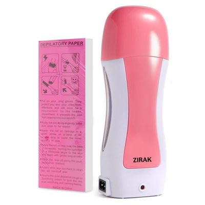Zirak Roll On Wax Heater Machine For Women With Heater And Strips Combo Hair Removal Waxing Kit For Women