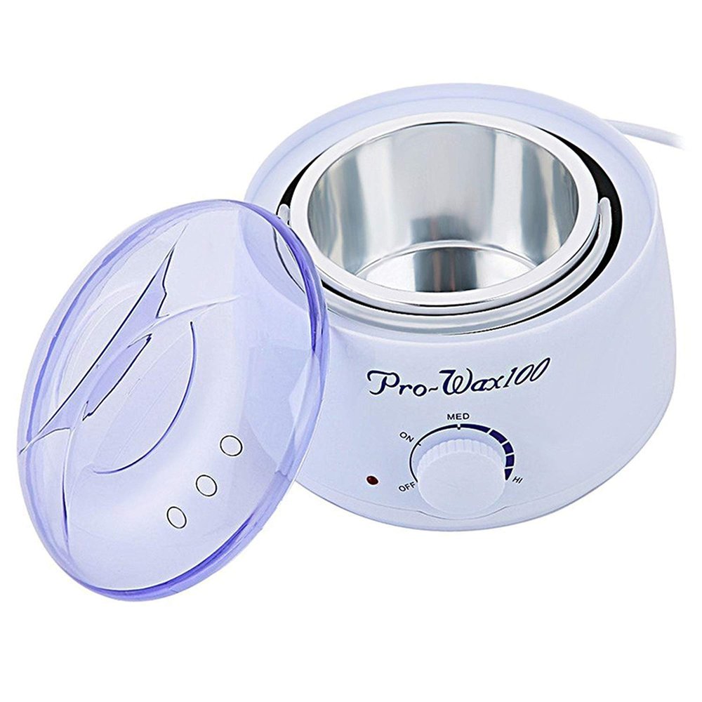 ZIRAK Pro-Wax100 Electric Wax Heater for Hair Removal  Adjustable Temperature Control  Suitable for Hard, Soft, Bead & Paraffin Wax  Unisex Wax Warmer for Salon & Home Use (White & Purple)
