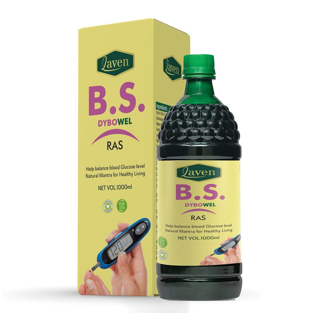 Laven B S DYBOWEL RAS, (1000 ml), Help Balance Blood Glucose level Natural Mantra For Healthy Living, NO ADDED SUGAR, VEGAN 100%,