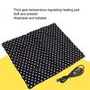 Dog Heating Pad, Long Life Span Heating Pad Cloth 3 Temperature Adjustable Foldable Washable for Furry Friends (White Dot) view 3