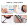 3 Pieces Eyelash Extension Tweezers Set Stainless Steel Tweezers Lash Extension Tweezers with Storage Case Eye Makeup Tools view 4