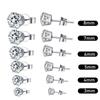 1 Set Professional Steel Stainless Kit with 12 Pairs Steel Ear Studs Pen Painless Body Tool Ear Lips Nose Navel Body view 4