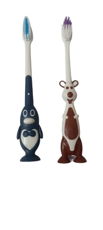Dhavesai Cartoon Kids Soft Bristles Toothbrush (Pack of 2)/Cartoons Brushes/Tooth brush for children