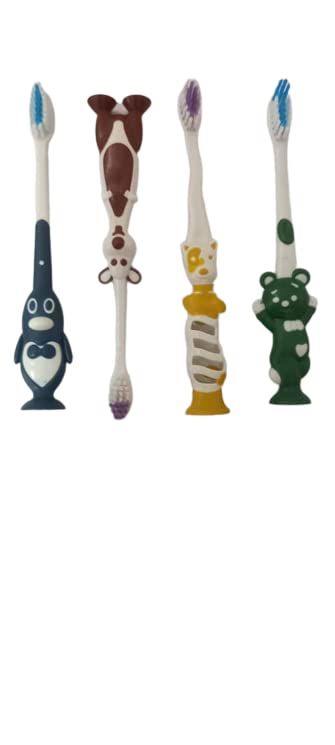 Dhavesai Cartoon Kids Soft Bristles Toothbrush (Pack of 4)/Baby(Children,Boys&Girls) Tooth Picks