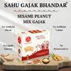 SAHU GAJAK BHANDAR Sesame Peanut Chikki Bar 400g | No Added Preservatives and Colours | Jaggery Snacks | Til Groundnut Ki Chikkis | Indian Sweets and Snacks (Pack of 3) view 3