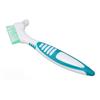 Denture Brush, Unique Design Denture Cleaning Brush Effective Cleaning Safe Nontoxic for Hotel for Home for Travel view 1