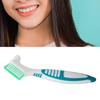 Denture Brush, Unique Design Denture Cleaning Brush Effective Cleaning Safe Nontoxic for Hotel for Home for Travel view 2