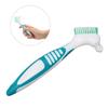 Denture Brush, Unique Design Denture Cleaning Brush Effective Cleaning Safe Nontoxic for Hotel for Home for Travel view 4
