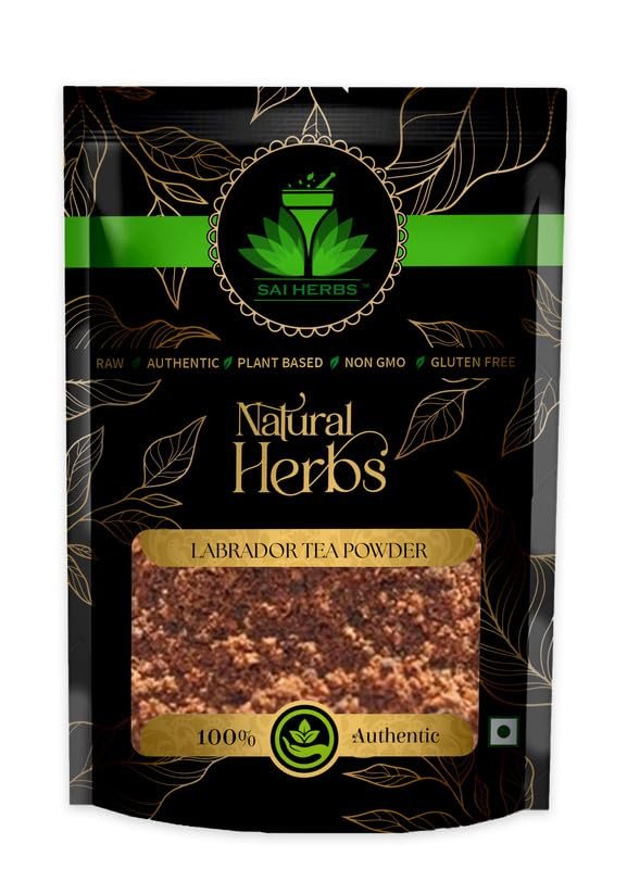 SAI HERBS Labrador Tea Churan - Ledum Groenlandicum Churan - Stamina - Fitness - For Skin & Hair Pure & Natural (250 Grams)