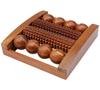 AB CRAFT Wooden Roller Back Pain Relief Foot Feet Fingers Ring Massager With Round And Spiked Massager view 1