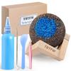 80ml Blue Pick Stone Set to Relieve Mental Volcanic Stone Stress Relief Tool for Adults with Anxiety view 1