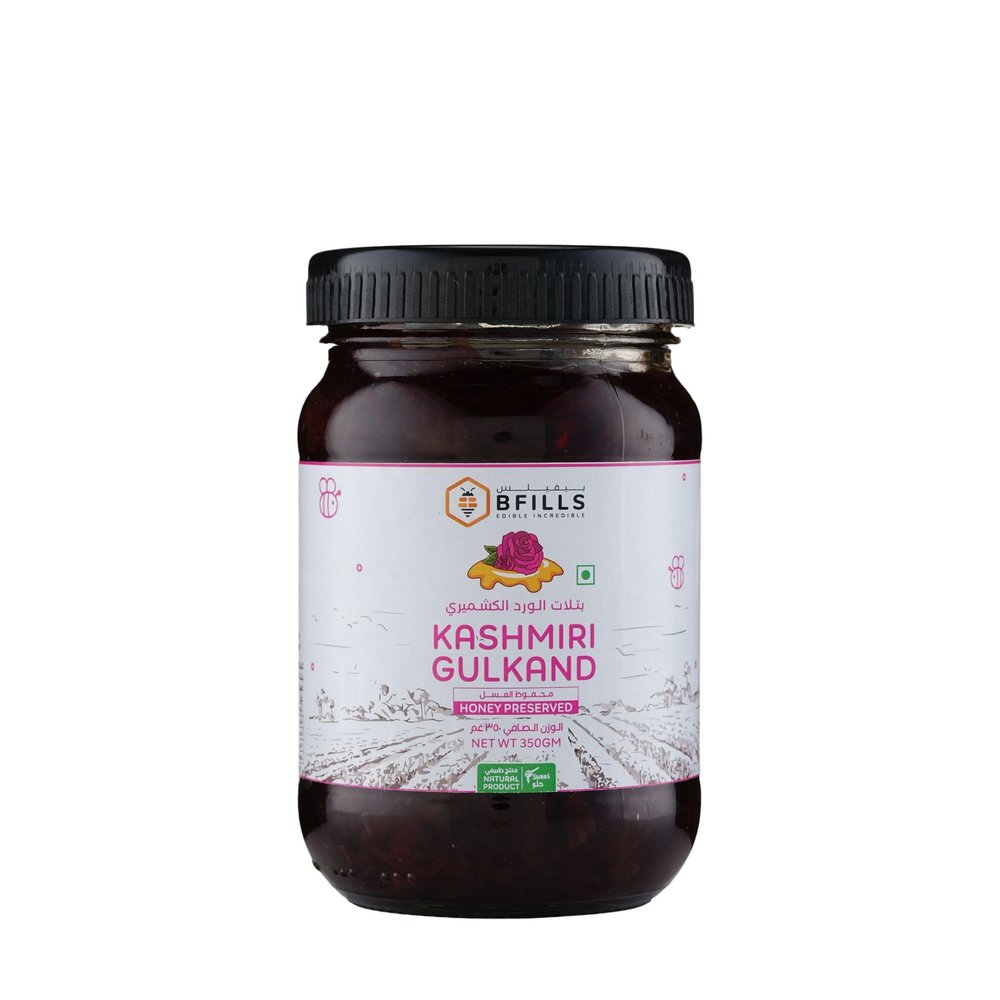 Bfills Kashmiri Gulkand I Rose Petals Soaked in Pure Honey (350g) I 100% Natural