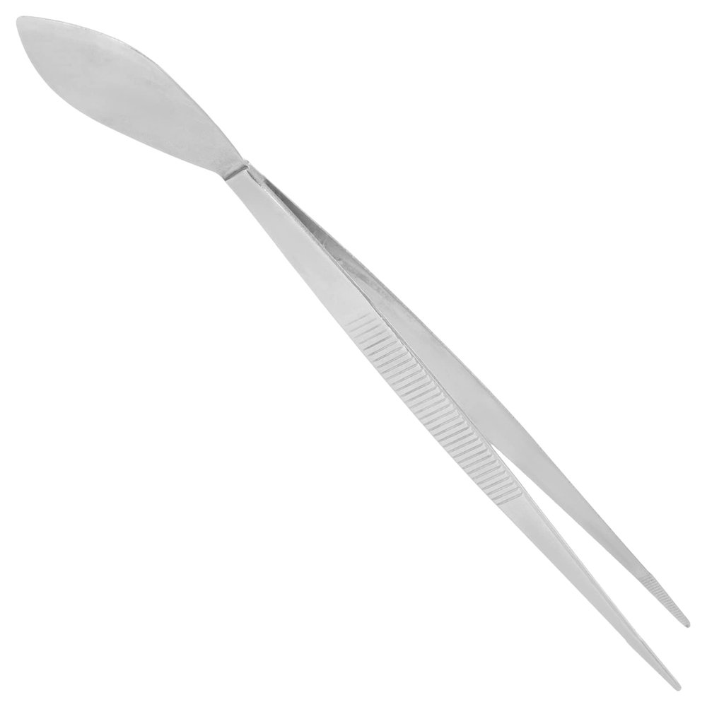 ULTECHNOVO Stainless Steel Tweezer Bonsai Tweezer Long Handle Straight Tweezers Nippers with Serrated Tips Moss Potted Crafting Tweezer Tool Professional Tongs Tool for Garden
