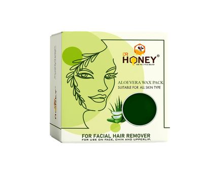 DR HONEY 80 Gram Each Peel-Off Katori Wax For Upper Lip, Facial Hair, Eyebrow aloevera wax pack of 1