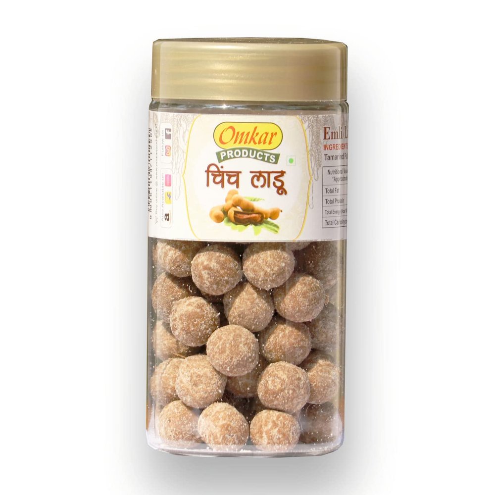 Omkar Products | Imli Laddu Tangy Tamarind Candy | Traditional Sweet & Sour Snack | No Artificial Colors | Soft and Chewy Imli Goli | 250 g Pack of 2