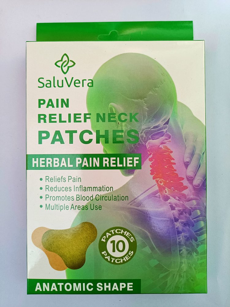 R A Products PAIN RELIEF NECK PATCHES (10 Patches (Pack Of (10)