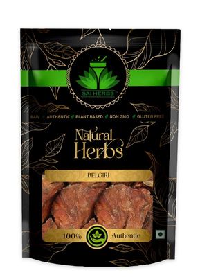 SAI HERBS Belgiri Ayurvedic Raw Herb - Bealgiri Ayurvedic Raw Herb - Bael Phal Dry Ayurvedic Raw Herb - Aegle Marmelos Ayurvedic Raw Herb - Wood Apple Ayurvedic Raw Herb - Pure & Natural (100 Grams)