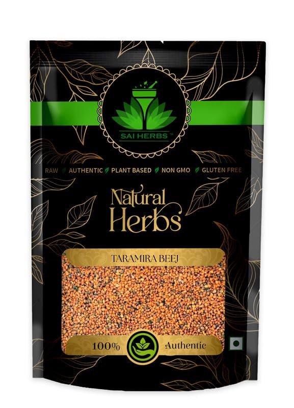 SAI HERBS Taramira Herbal Medicine Raw Seeds - Taramira Herbal Medicine Raw Seeds - Arugula Herbal Medicine Raw Seeds - Pure & Natural (500 Grams)