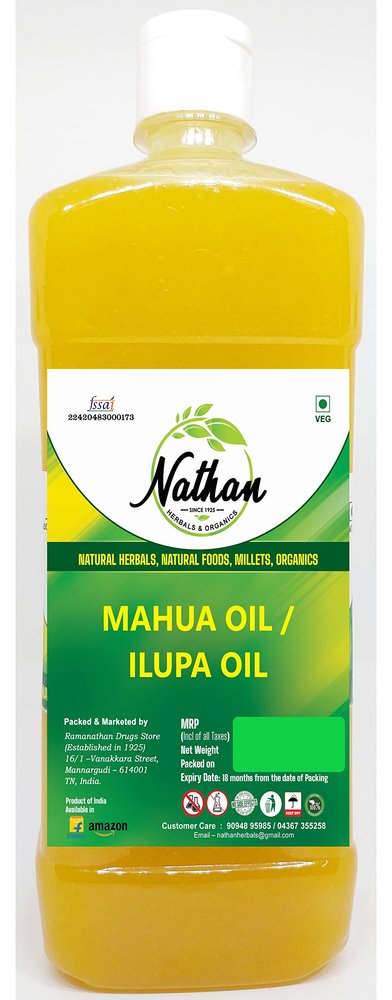NATHAN HERBALS & ORGANICS MAHUA Oil / ILUPA Oil - 2 Litre