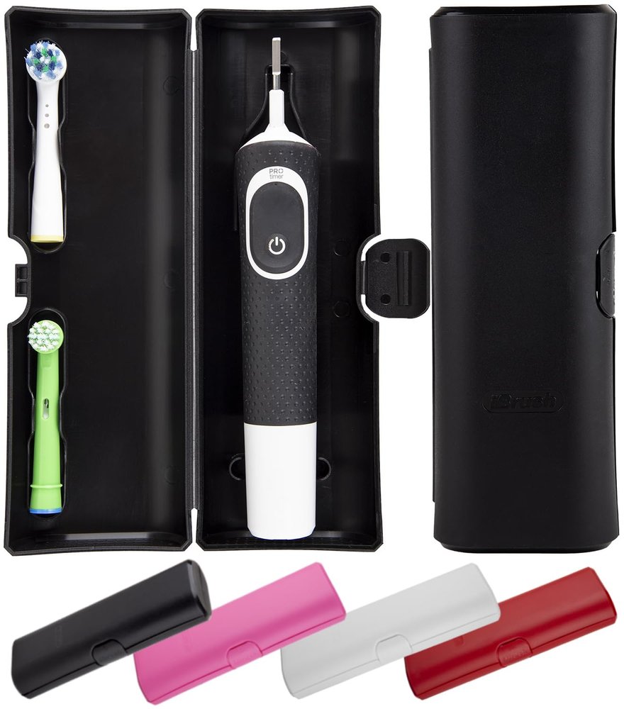 iBrush Toothbrush Travel Case with Air Ventilation System for Oral-B Pro 500/600/650/1000/1500/2000/3000/3500/5500/Pro-Health, Smart 1500/3000/5000,Vitality Dual Clean