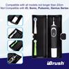 iBrush Toothbrush Travel Case with Air Ventilation System for Oral-B Pro 500/600/650/1000/1500/2000/3000/3500/5500/Pro-Health, Smart 1500/3000/5000,Vitality Dual Clean view 3