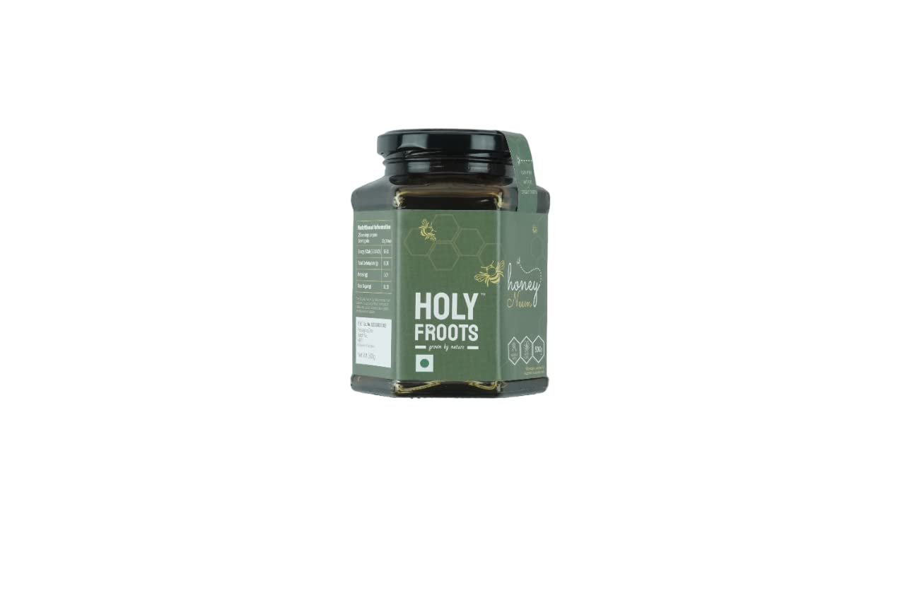 HOLYFROOTS Neem Honey, | 100% Raw, Natural, Single Origin | No Sugar Adulteration (500g)